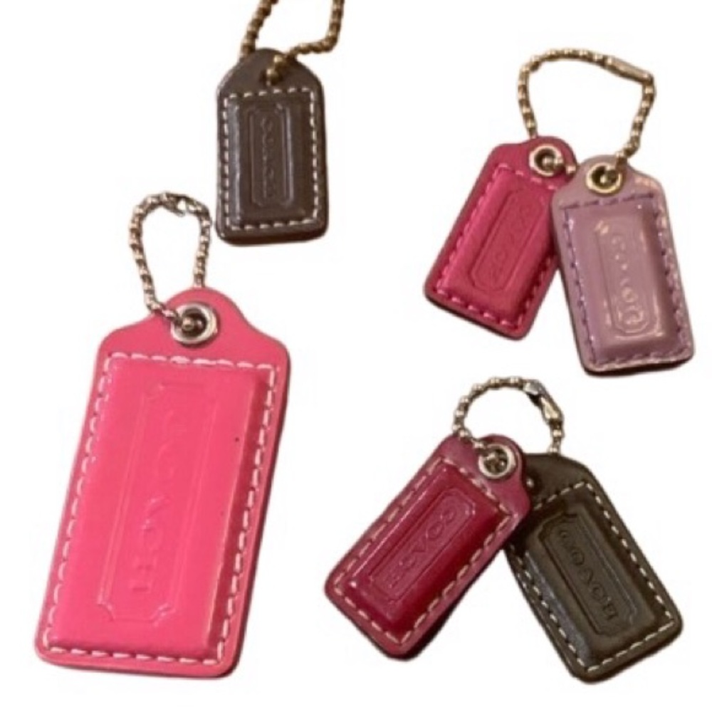 Pick one coach Leather Keychain bag charm